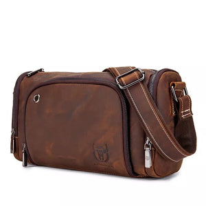 Bolsa De Couro Masculina Bullcaptain Iron Machimelo