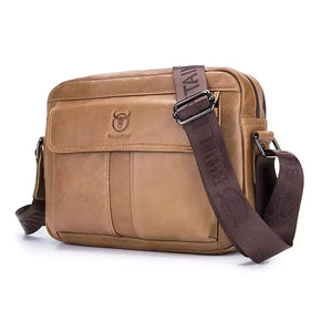 Bolsa Transversal Masculina Em Couro Legítimo Canyon Machimelo Marrom