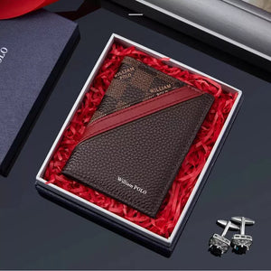 Carteira Masculina Slim William Polo Em Couro Monza - Machimelo
