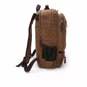 Mochila Para Trabalho Masculina De Lona Vintage Executiva