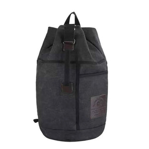 Mochila De Viagem De Lona Grande Capacidade 60L Preta comprar online