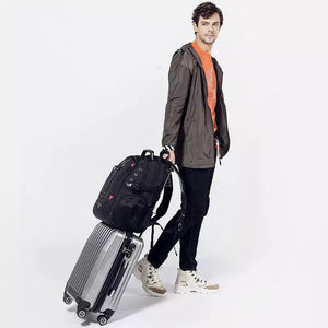 Mochila De Viagem Grande Com Entrada P2 e USB Climb