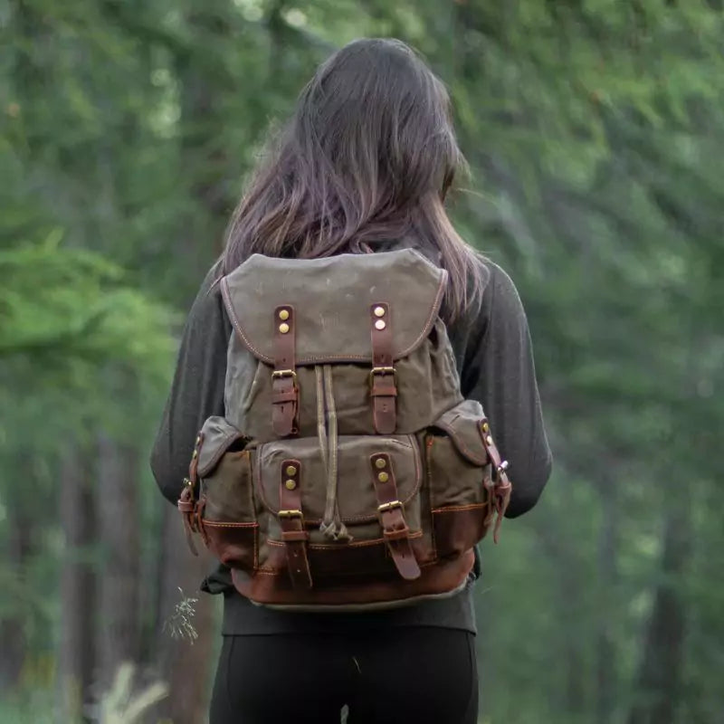 Mochila De Viagem Lona Encerada Ventura