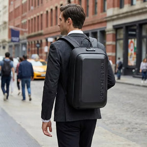 Mochila Executiva Antifurto Trava Tsa À Prova D'água Shield Preta - Machimelo