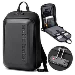 Mochila Executiva Antifurto Trava Tsa À Prova D'água Shield Preta - Machimelo