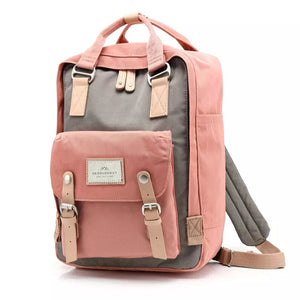 Mochila Feminina Escolar À Prova D'água Rosa - Machimelo