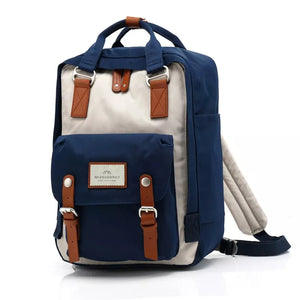 Mochila Feminina Escolar À Prova D'água Azul - Machimelo