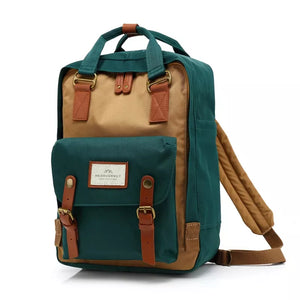 Mochila Feminina Escolar À Prova D'água Verde