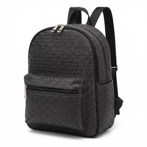 Mochila Feminina Trançada Verão Preta - Machimelo