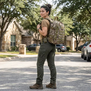 Mochila Tática Bravo 35 Litros Khaki Camuflada - Machimelo