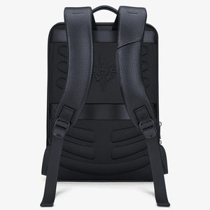 Mochila William Polo Para Notebook 15.6 Polegadas de Couro Ivor Preta - Machimelo