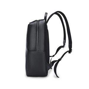 Mochila William Polo Para Notebook De Couro 14 Polegadas Preta - Machimelo