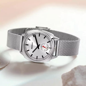 Relógio Feminino Prata Aurora mostrador