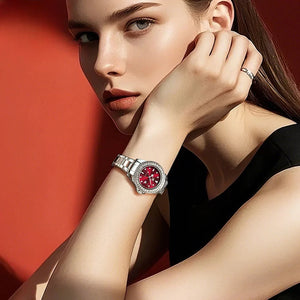 Relógio Feminino Quartz Lume Red