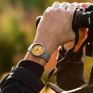 Relógio Masculino Automático Titanium Orange