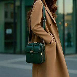 Shoulder Bag Feminina Dália, Bolsa Transversal Feminina, Bolsa de Ombro Feminina, Bolsa de Couro, Shoulder Bag