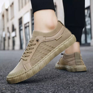 Tênis Casual Titanium Canvas Bege - Machimelo