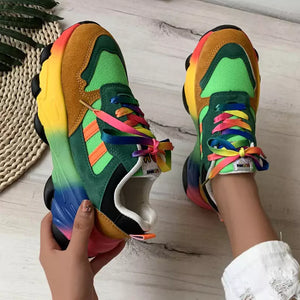 Tênis Colorido Feminino Confort Rainbow - Machimelo