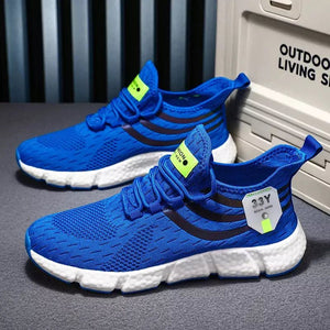 Tênis Colorido Feminino Running Azul - Machimelo