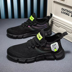 Tênis Colorido Feminino Running Preto - Machimelo