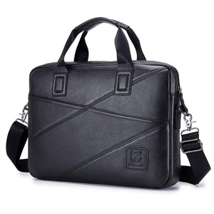 Bolsa Para Notebook De Couro Masculina Mensageiro 14 Polegadas Rhino