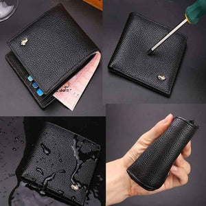 Carteira Masculina Couro Bison Denim Original Bifold