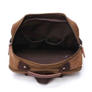Mochila Para Notebook Masculina de Lona Vintage Executiva