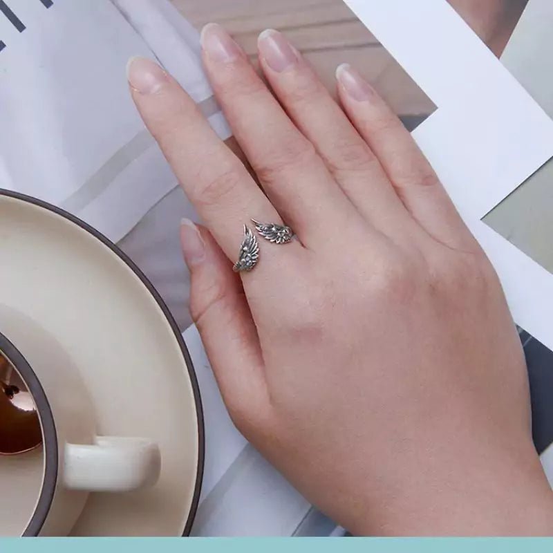 Anel Prata 925 de Asa Ajustável