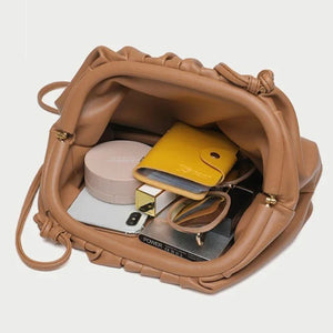 Bolsa Feminina Transversal Plissada