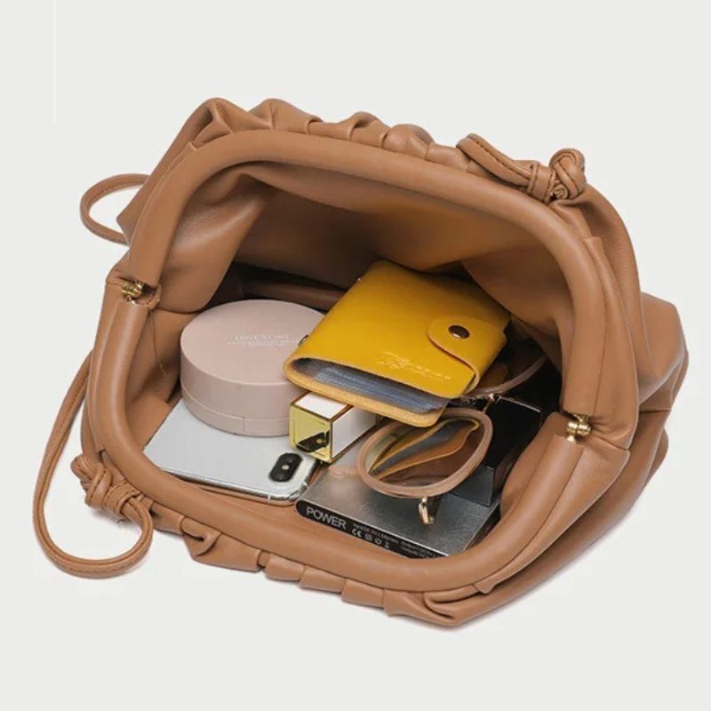 Bolsa Feminina Transversal Plissada