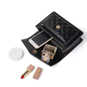 Bolsa Feminina William Polo Original Couro Legítimo Mini Flap