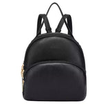 Bolsa Mochila Feminina de Couro Mia Preta