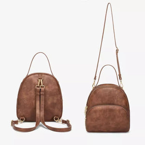 Bolsa Mochila Feminina de Couro Mia