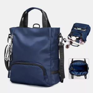 Bolsa Mochila Feminina Impermeável 3 Em 1 Tigernu Azul Marinho