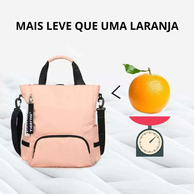 Bolsa Mochila Feminina Impermeável 3 Em 1 Tigernu Leve