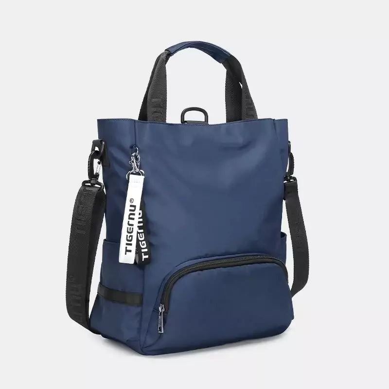 Bolsa Mochila Feminina Impermeável 3 Em 1 Tigernu Azul