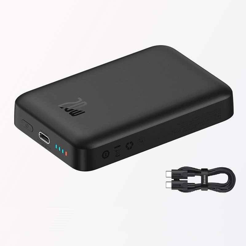 carregador-magsafe-baseus-10000-mah-20w-preto