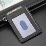 Carteira De Couro Slim Bison Denim