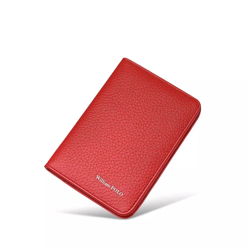 Carteira Feminina Slim William Polo Card Vermelho - Machimelo