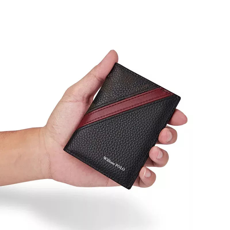 Carteira Masculina Slim William Polo Em Couro Monza - Machimelo