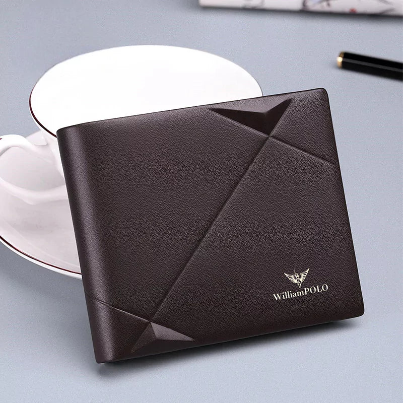 Carteira William Polo Em Couro Legítimo Textur