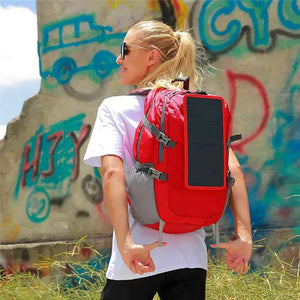 Mochila De Caminhada Com Carregador Solar