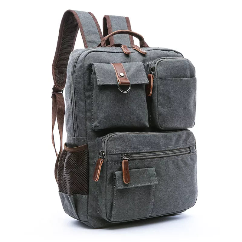 Mochila De Lona Masculina Resistente