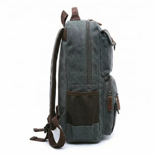 Mochila Para Notebook De Lona Masculina Resistente