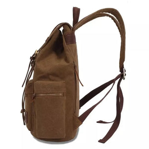 Mochila De Lona Masculina Vintage 15.6 Polegadas Dakota Machimelo