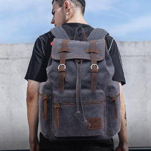Mochila de Lona Masculina Vintage Machimelo
