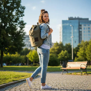 Mochila De Lona Para Viagem Capacidade 30L