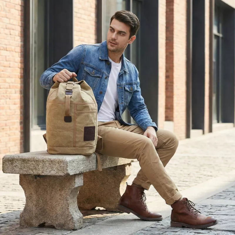 Mochila De Lona Para Viagem Capacidade 30L