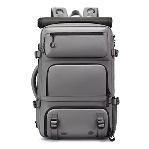 Mochila De Viagem Antifurto 3 Em 1 Apex Machimelo Cinza