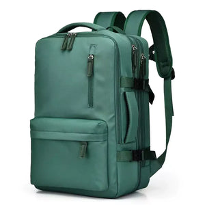 Mochila De Viagem Expansível Machimelo Verde, Mochila Para Notebook, Mochila Impermeável, Mochila Feminina, Mochila Masculina